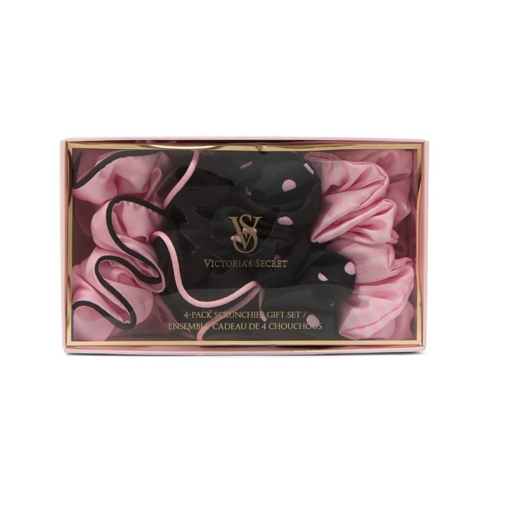 Victorias Secret 4-Pack Satin Scrunchie Set